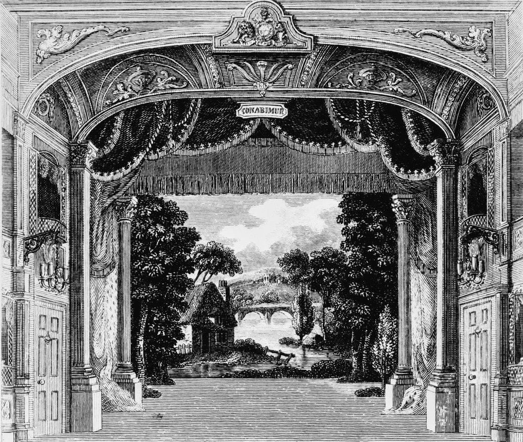 Detail of Illustration of Proscenium Arch by Corbis