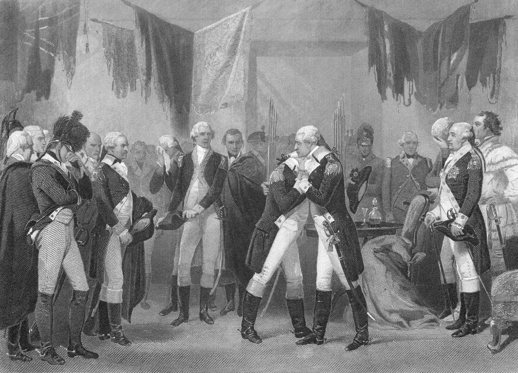 Detail of George Washington Saying Farewell by Corbis