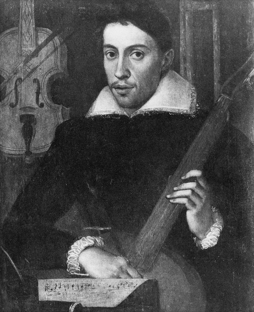 Detail of Portrait of Claudio Monteverdi by Anonymous