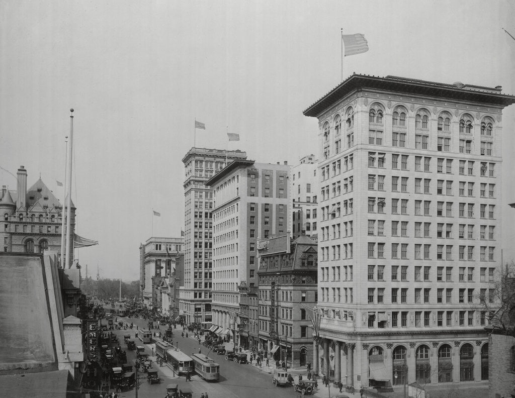 Detail of Broad Street in Newark by Anonymous