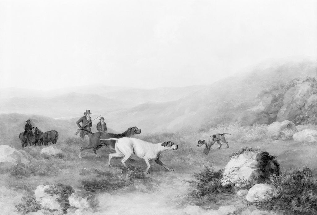 Detail of Colonel Thornton Hunting with His Dogs by Anonymous