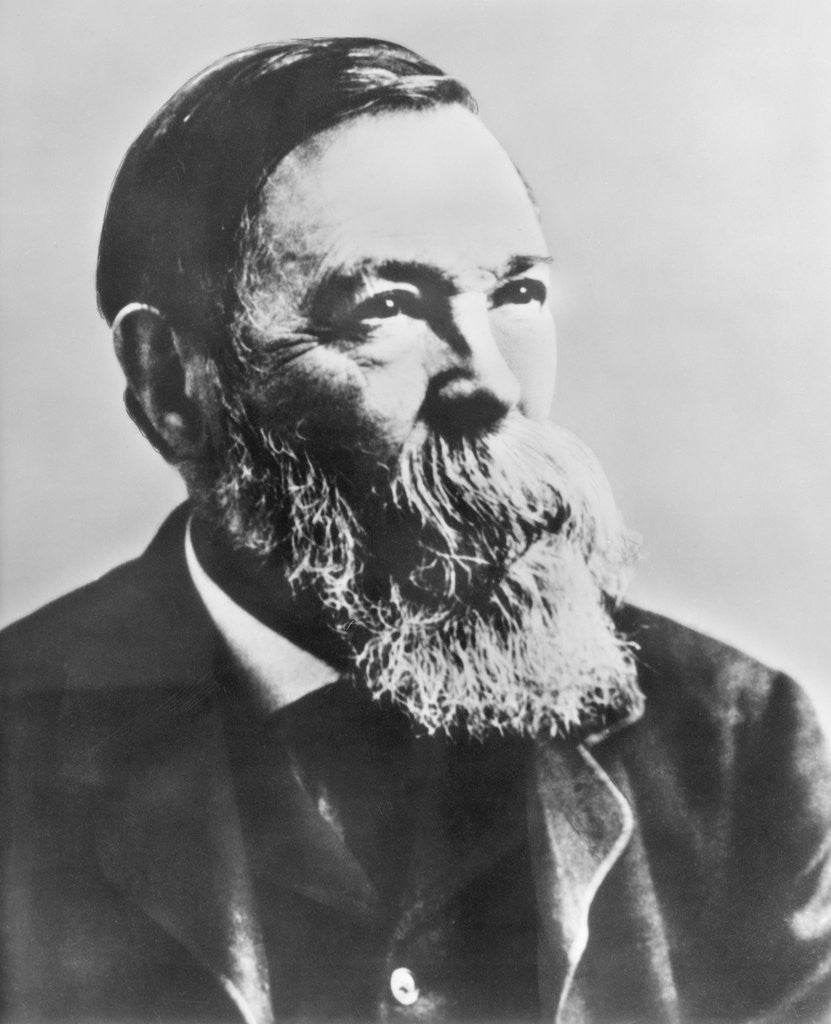 Detail of Portrait of Socialist Friedrich Engels by Anonymous