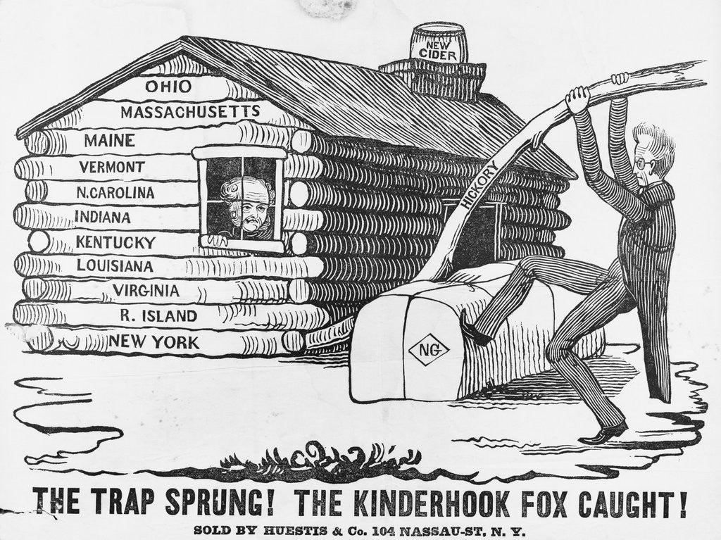 Detail of 1840 Presidential Election Cartoon by Anonymous