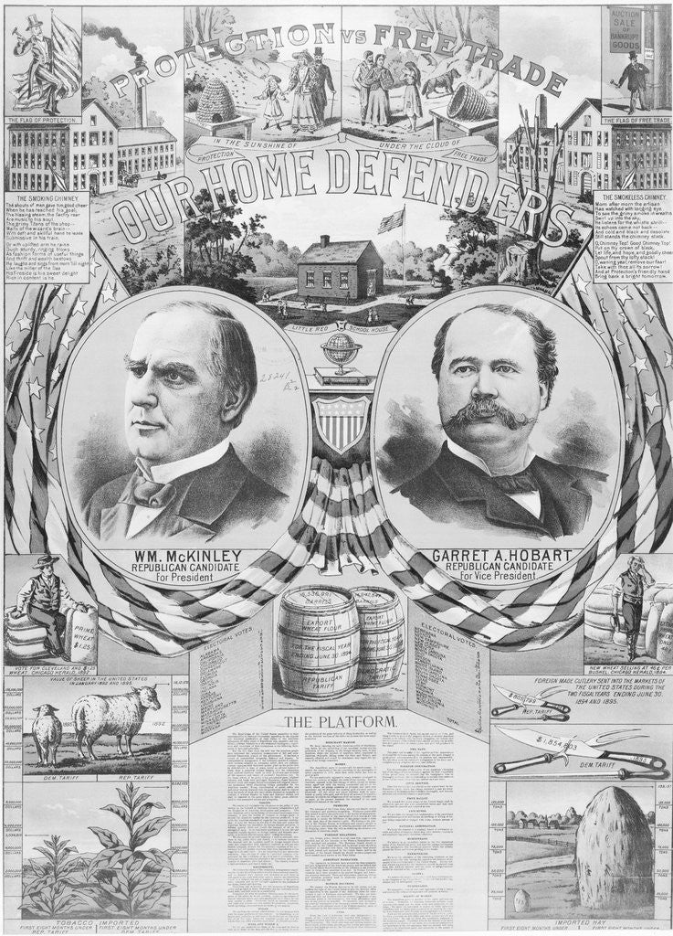 Detail of William McKinley Election Poster by Anonymous