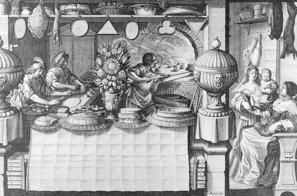 Detail of Women Working in Bake Shop by Anonymous