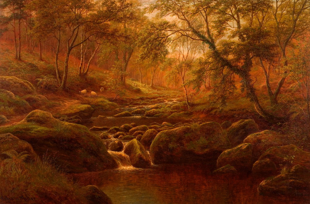 Detail of Oak Beck, Harrogate by William Mellor