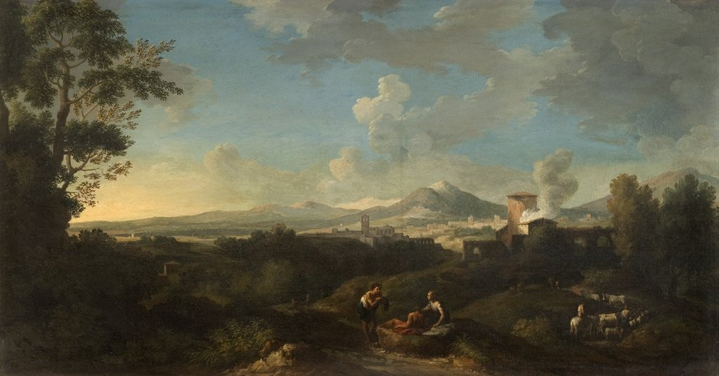 Detail of Campagna Landscape by Jan Frans van Bloemen