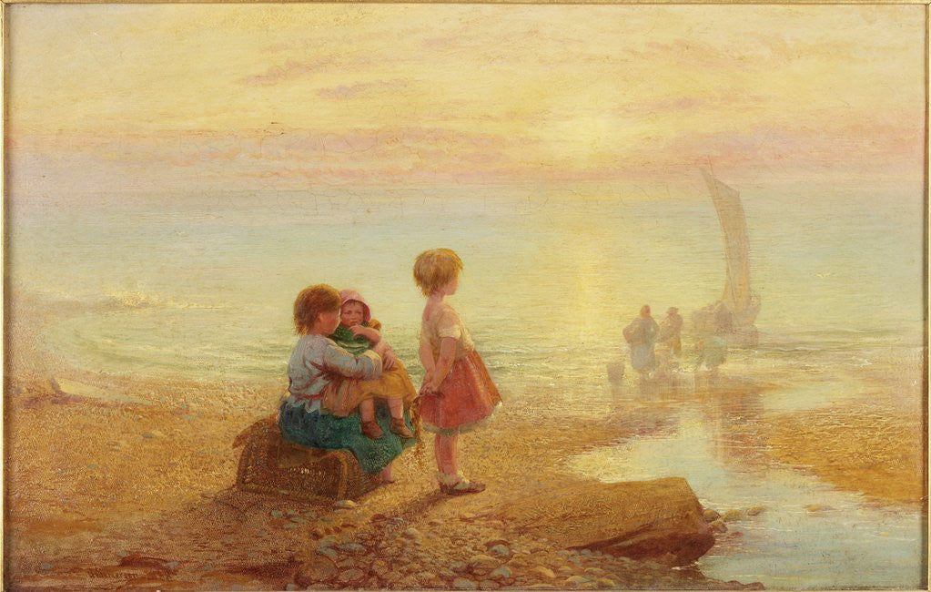 Detail of Early Morning off the Coast by Henry Hetherington Emmerson