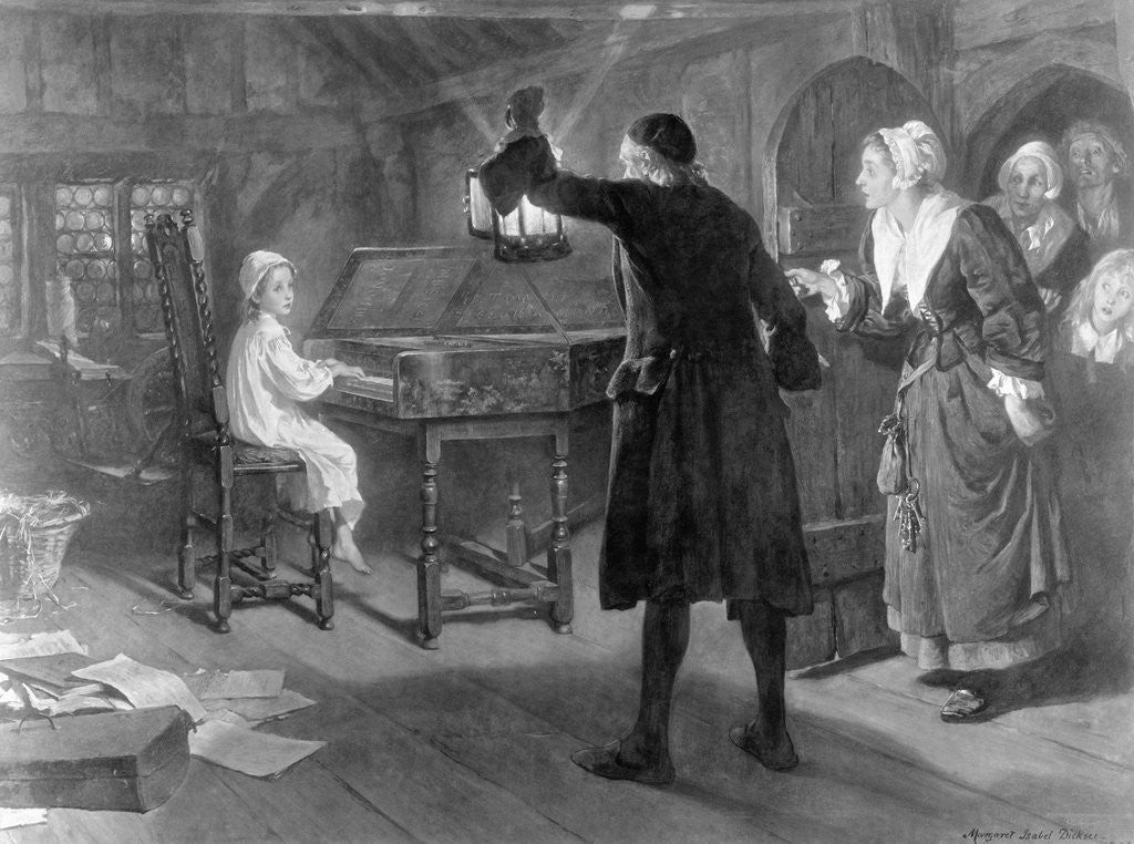 Detail of Young George Handel Playing the Cembalo by Anonymous