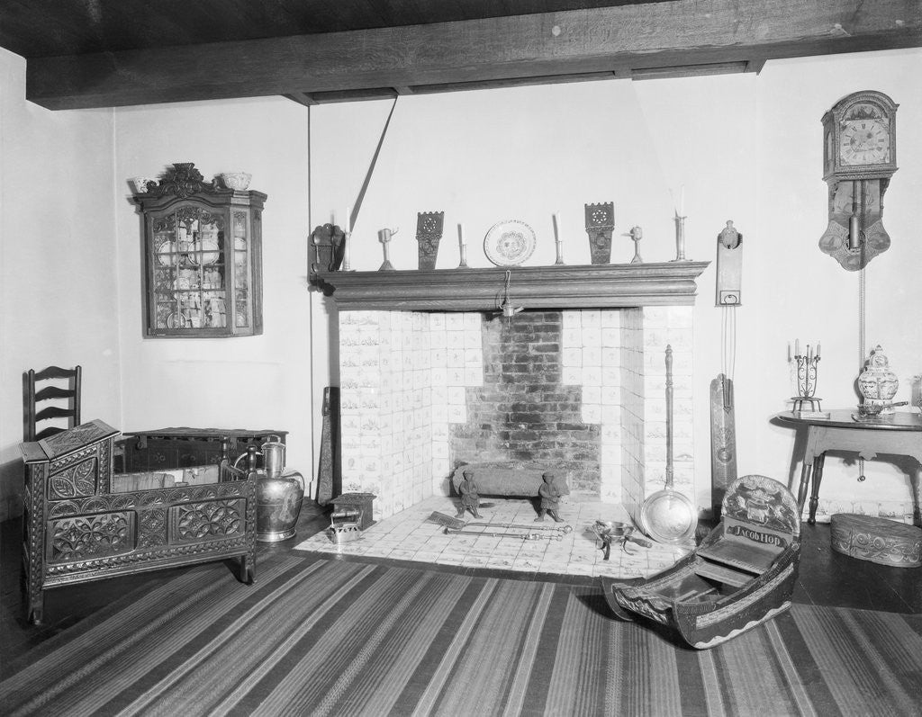 Detail of Colonial Dutch Livingroom by Anonymous