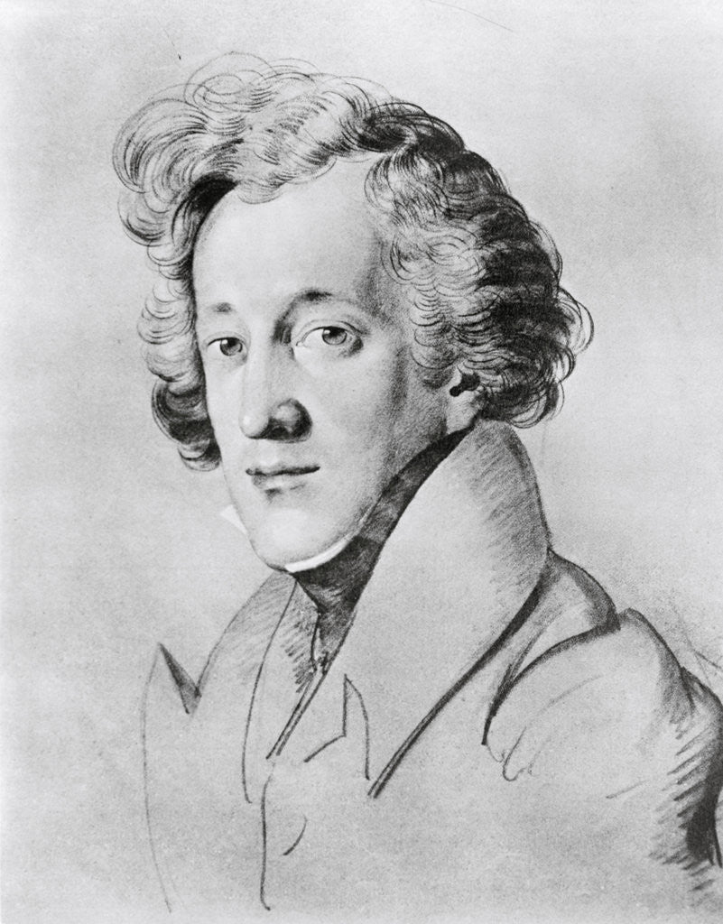 Detail of Portrait of Felix Mendelssohn-Bartholdy by Corbis