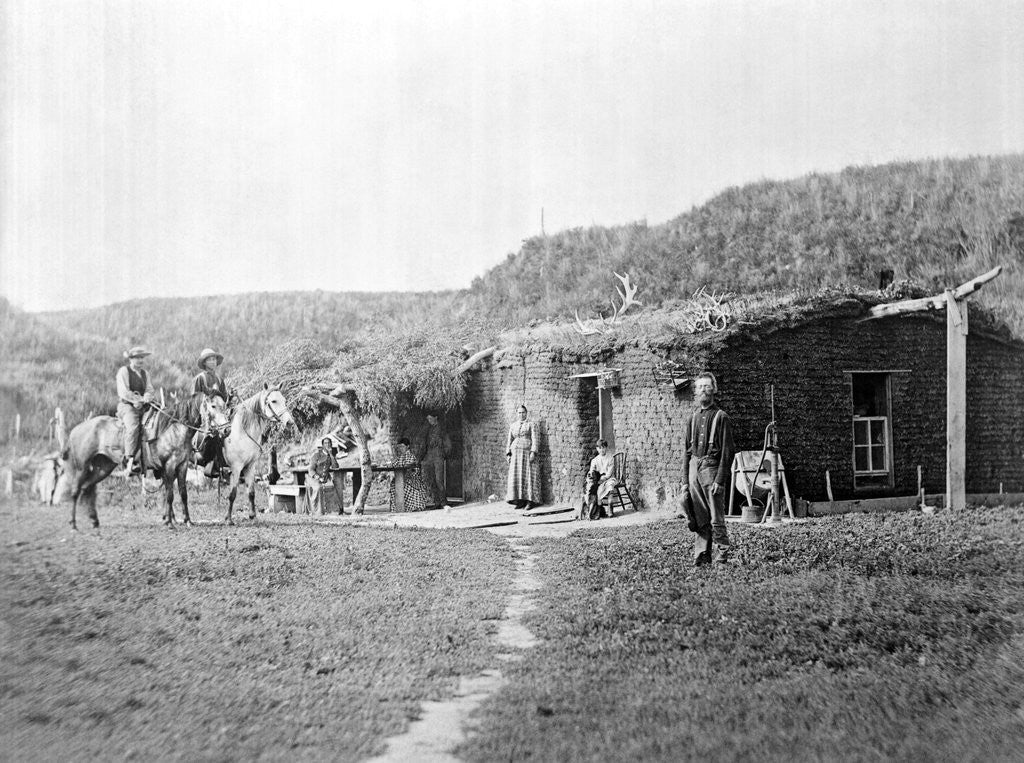 Detail of Sodhouse Frontier by Anonymous