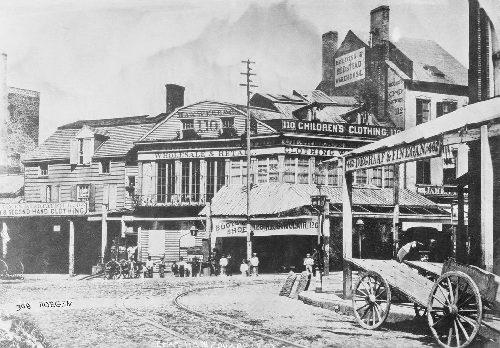 Detail of Early Chatham Square Site by Anonymous