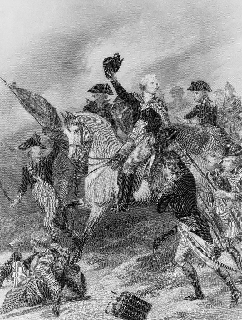 Detail of George Washington at the Battle of Princeton by Anonymous