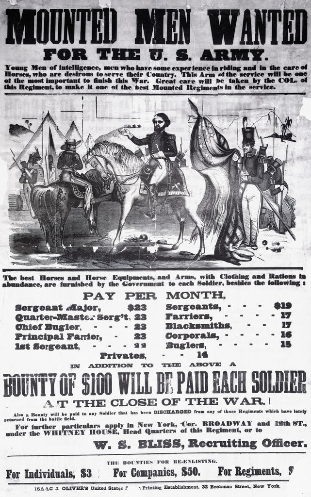 Detail of Spanish-American War Recruiting Poster by Anonymous