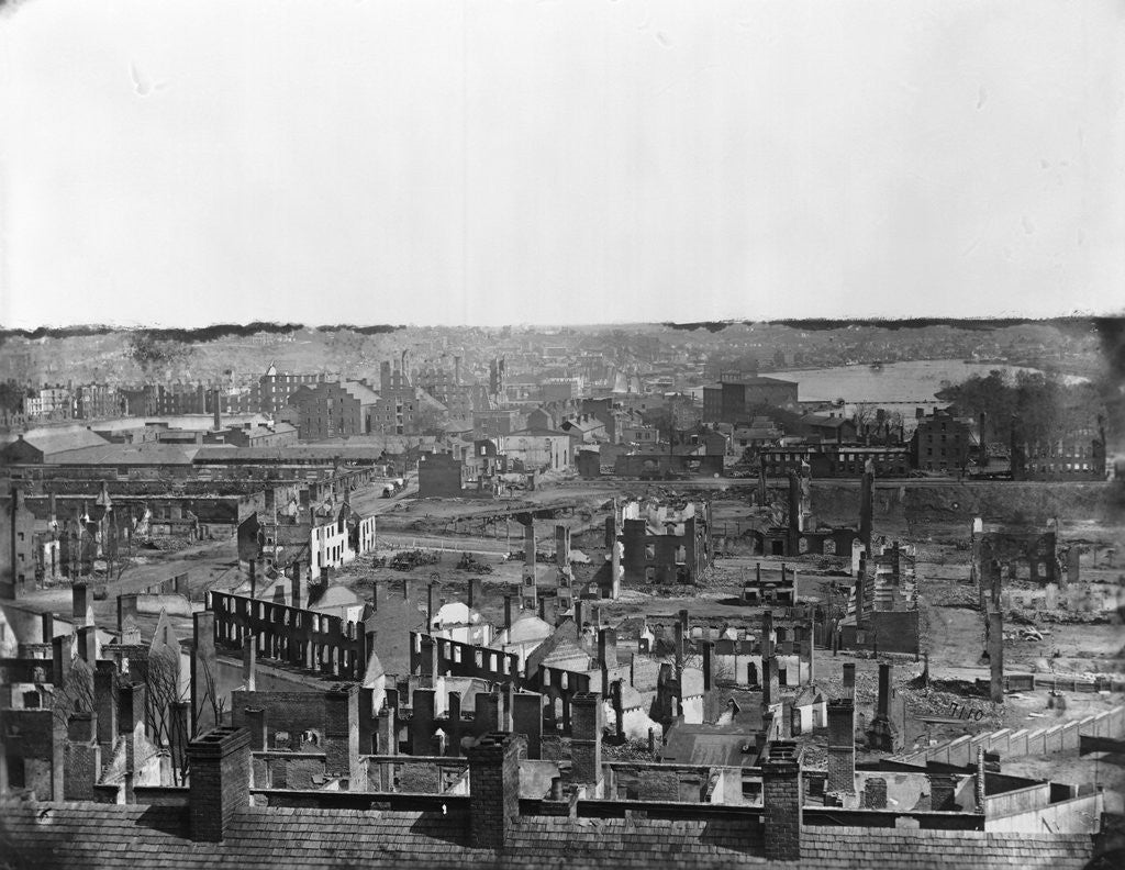 Detail of Wide Scenery of War Torn Buildings by Anonymous