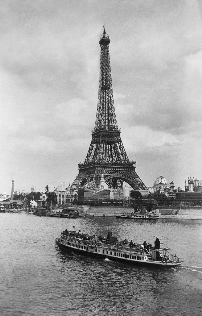 Detail of View of Eiffel Tower by Anonymous