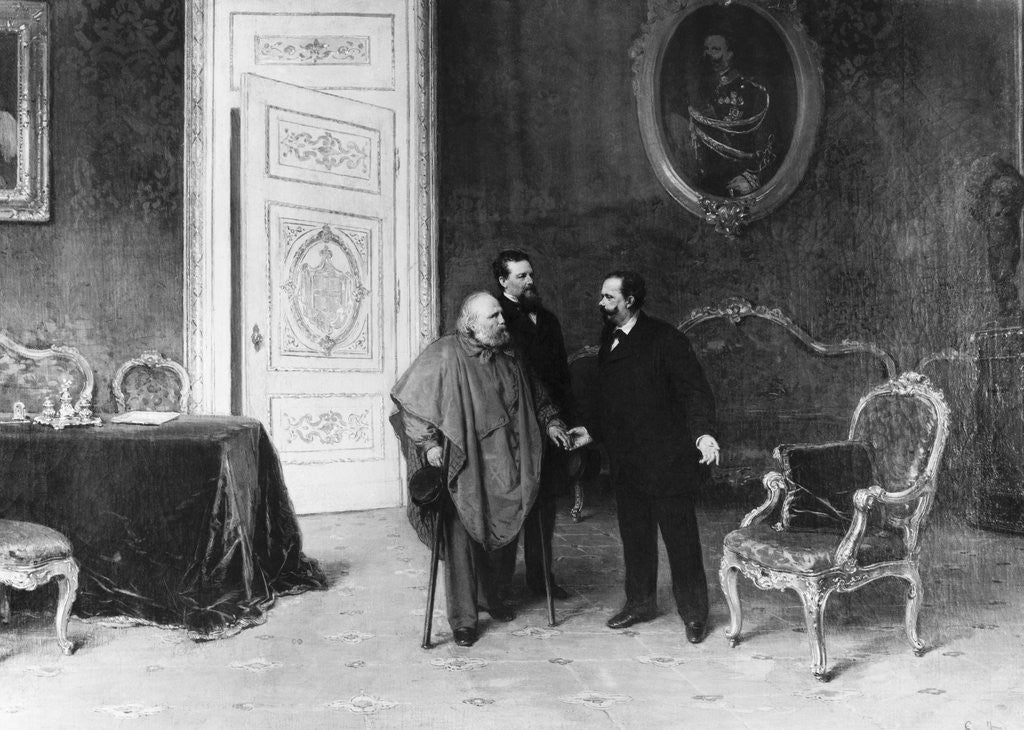 Detail of Meeting of Italian Statesmen by Anonymous