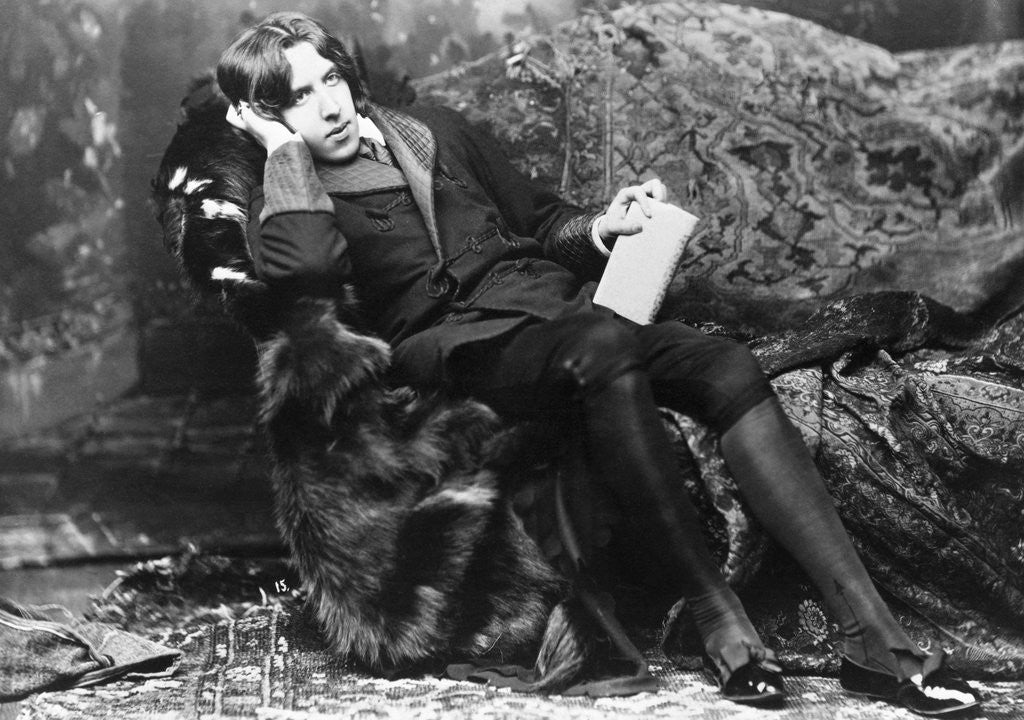 Detail of Oscar Wilde Lounging by Anonymous