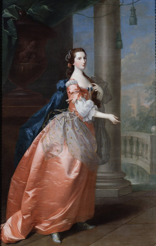 Detail of Portrait of Anne, Countess of Northampton by Thomas Hudson