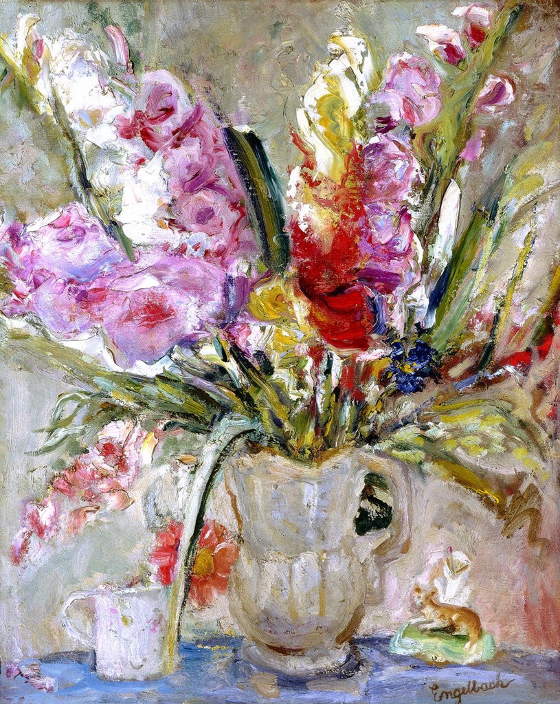Detail of Gladioli by Florence Ada Engelbach