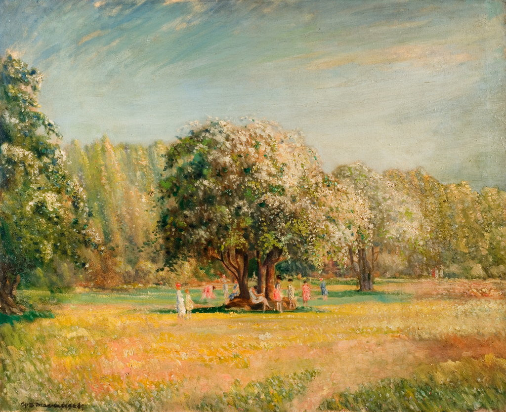 Detail of Blossom Time, Epping Forest by William Brown MacDougall