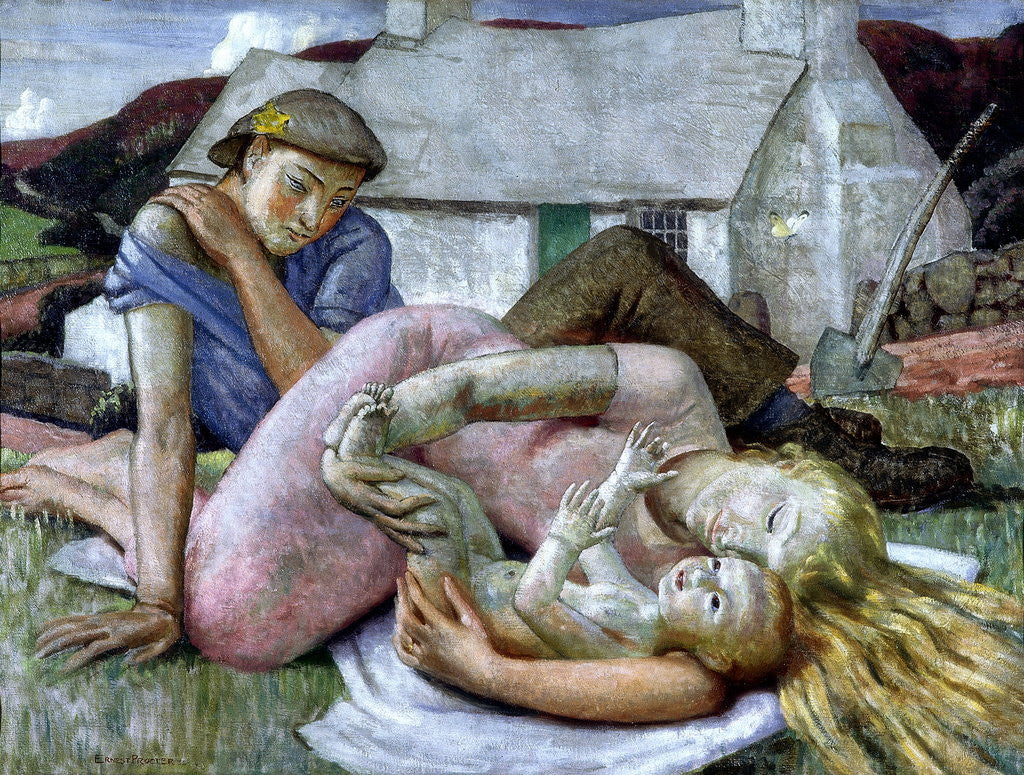 Detail of The Family by Ernest Procter