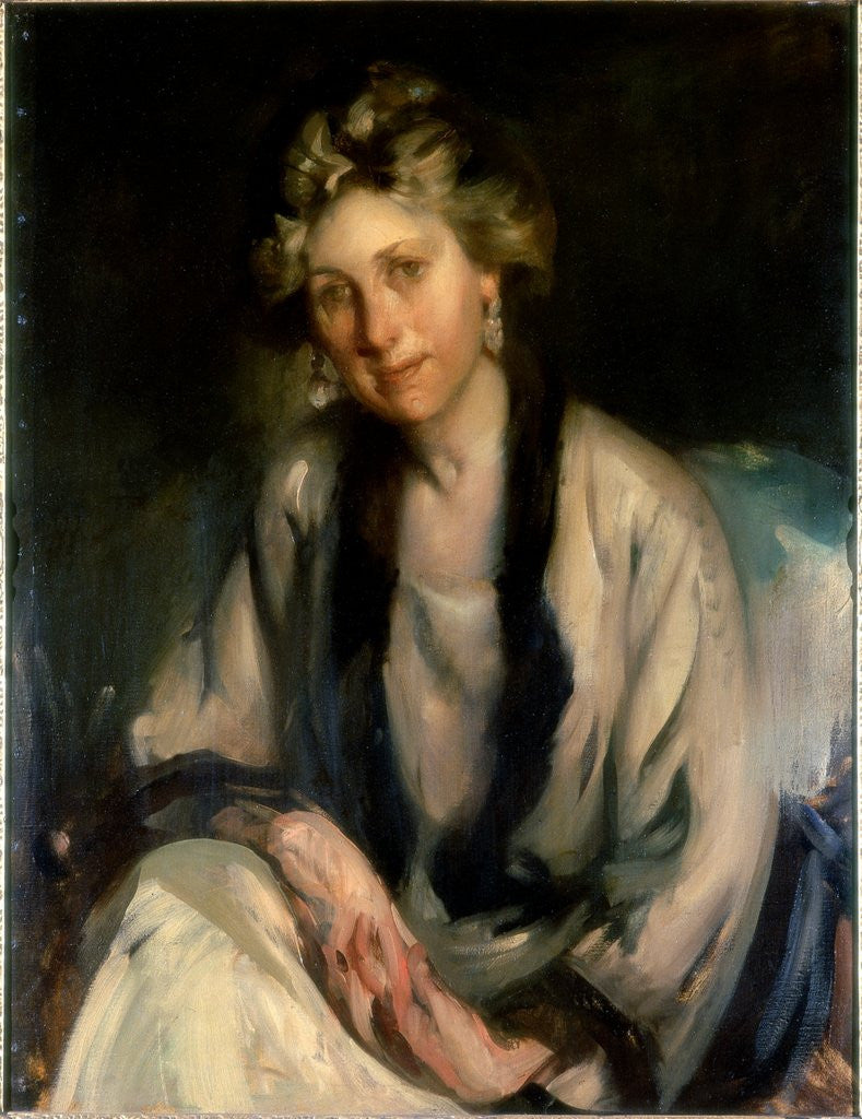 Detail of Portrait of a Lady by Cecil William Rea