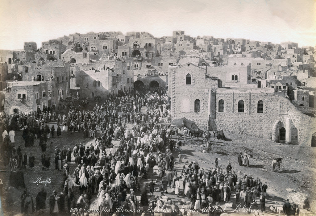 Detail of Pilgrims Arriving in Bethlehem by Anonymous