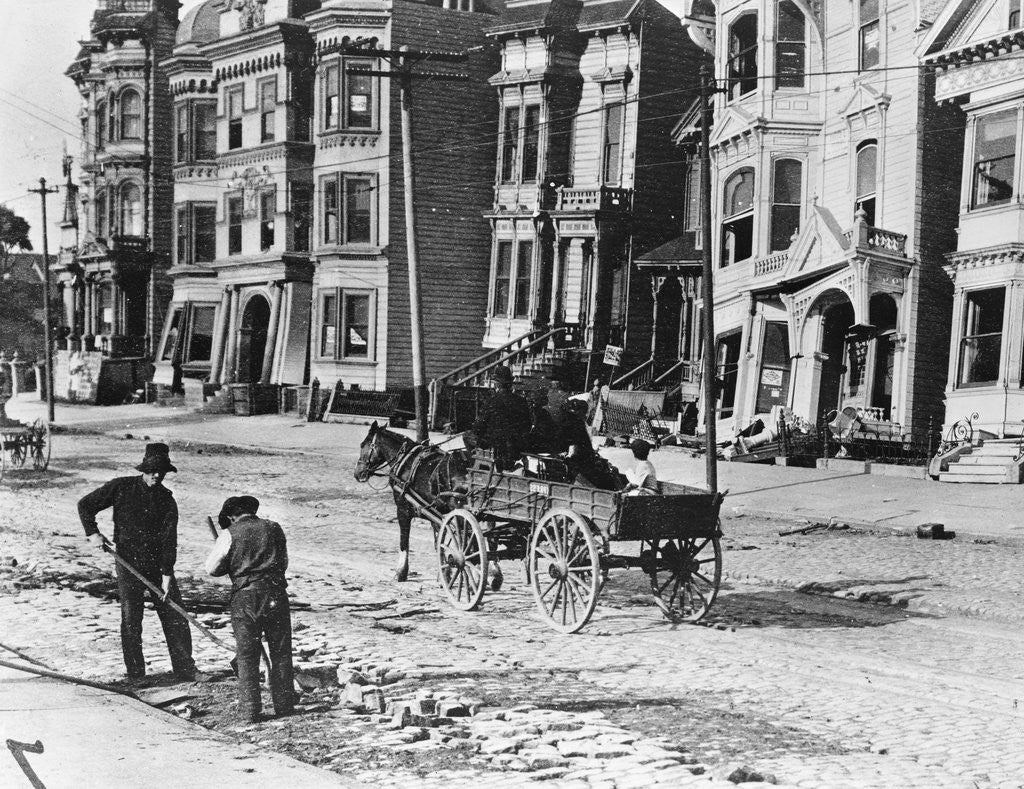 Detail of Tilted Townhouses by Anonymous