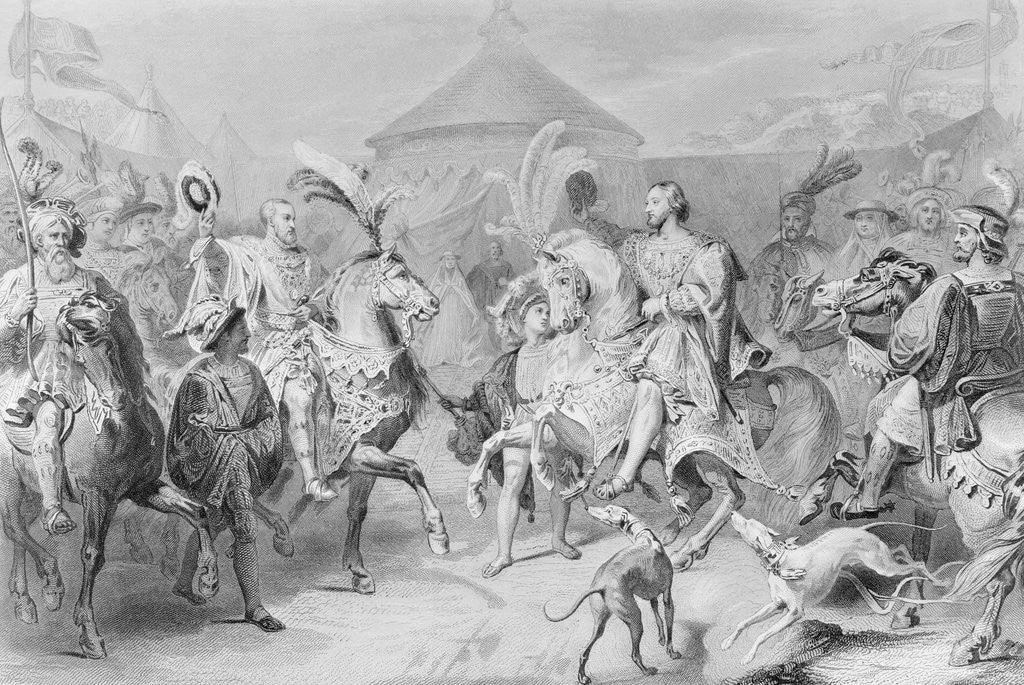 Detail of Henry VIII and Frances I Meeting by Anonymous