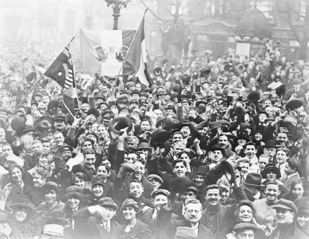 Detail of People Celebrating in Paris by Anonymous