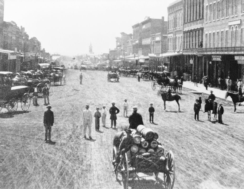 Detail of Main Street in Atchison, Kansas by Corbis