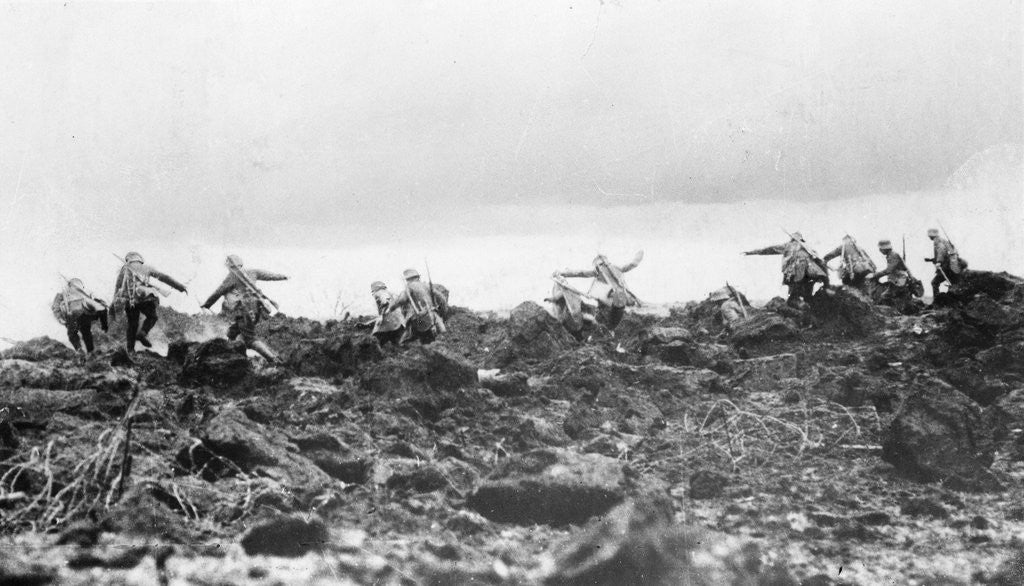 Detail of Germans Destroying British Front by Anonymous