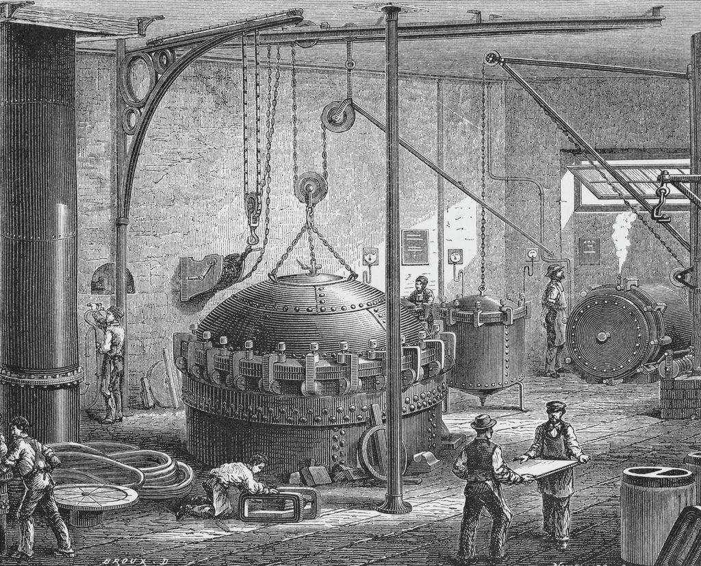 Detail of Boiler Used to Vulcanize Rubber by Anonymous