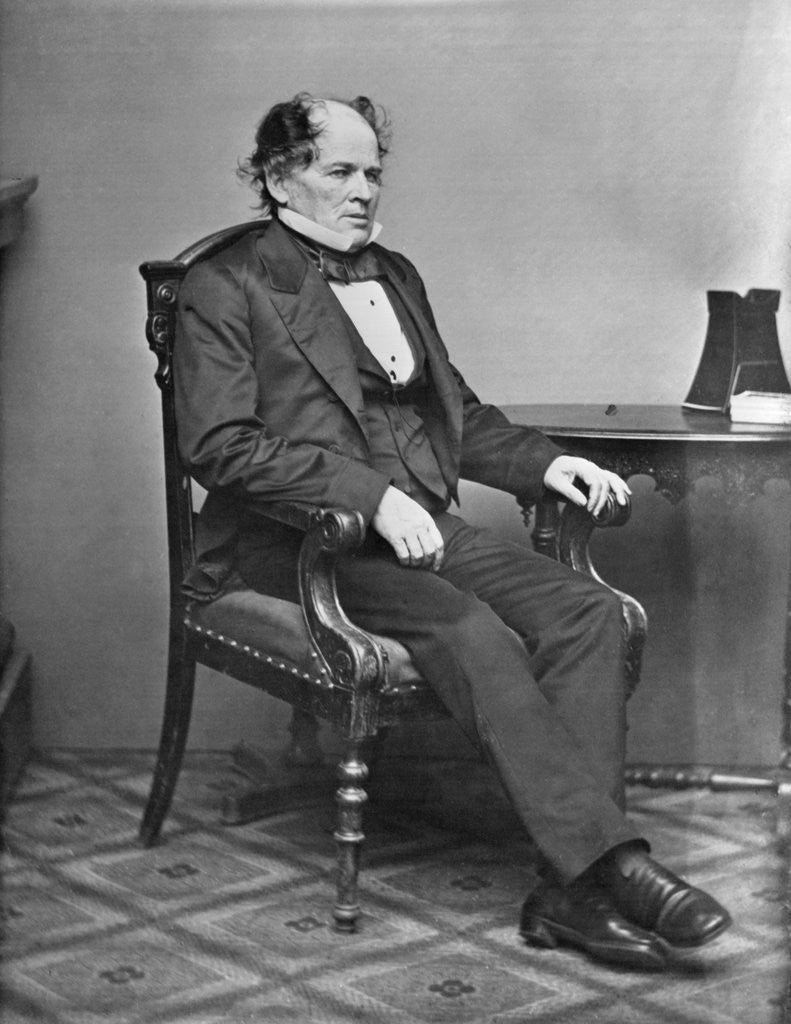 Detail of Mathew Maury Relaxing in Chair by Anonymous