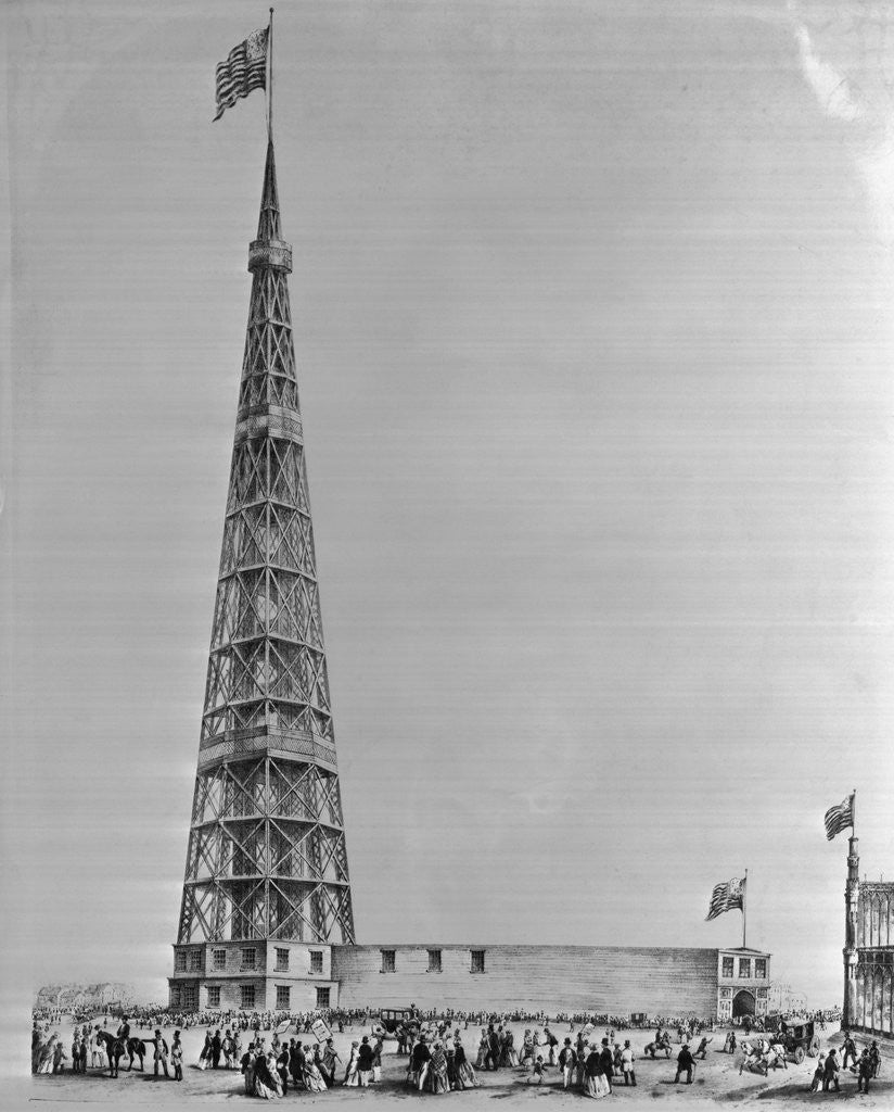 Detail of People Gathering at Latting Observatory by Anonymous