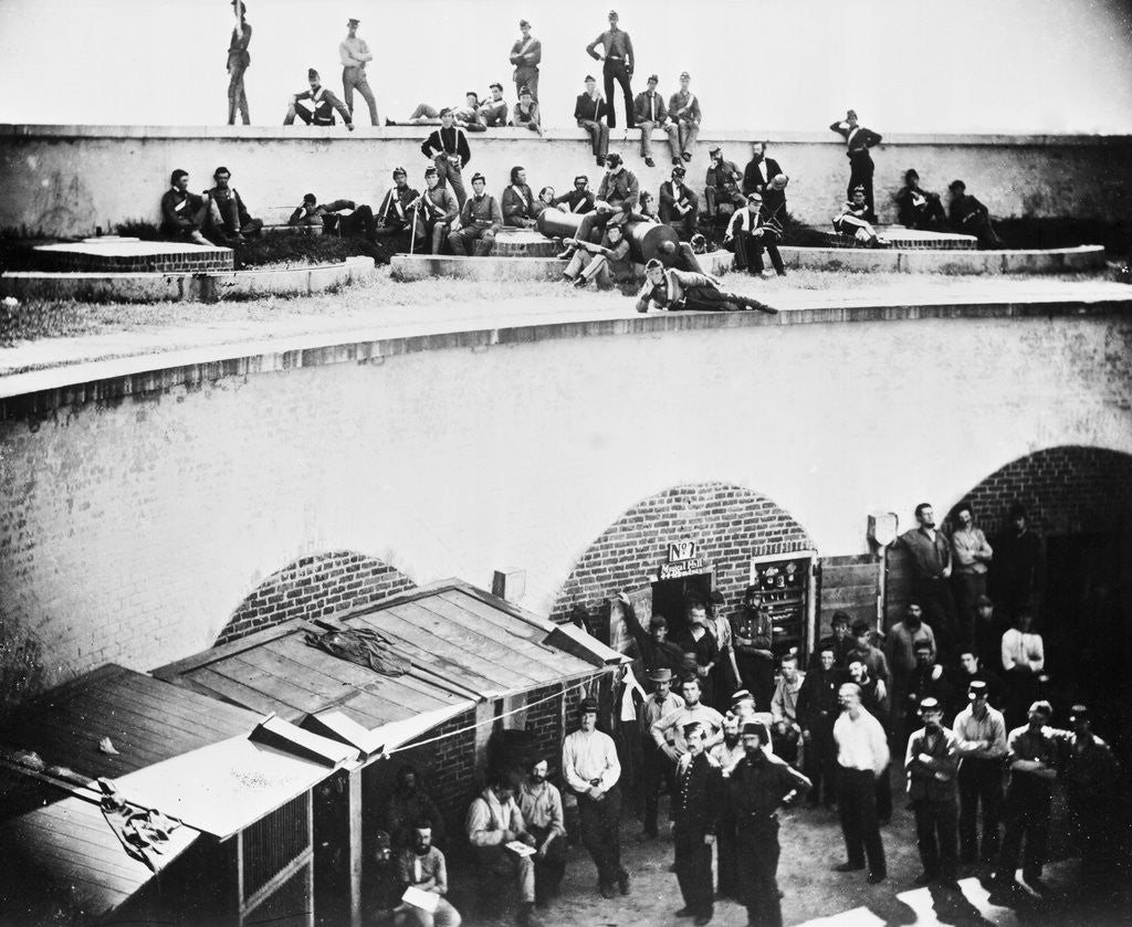 Detail of Cadets Guiding Prisoners by Anonymous