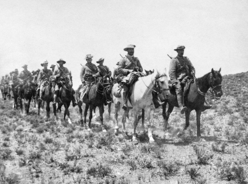 Detail of Soldiers Riding on Horseback by Anonymous