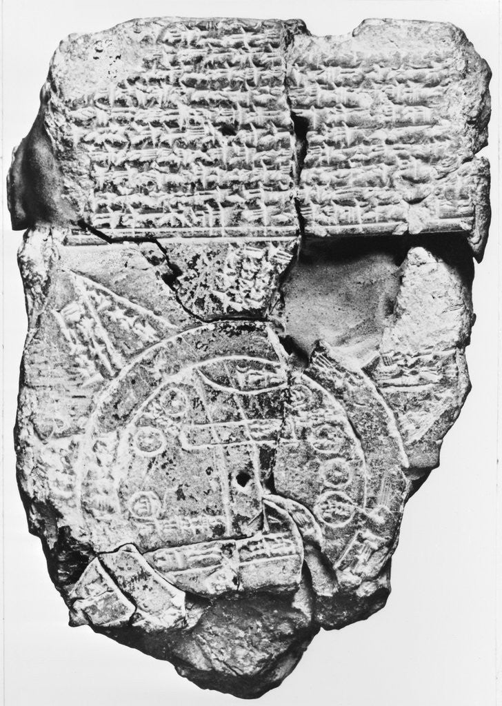Detail of Babylonian Clay Tablet by Corbis
