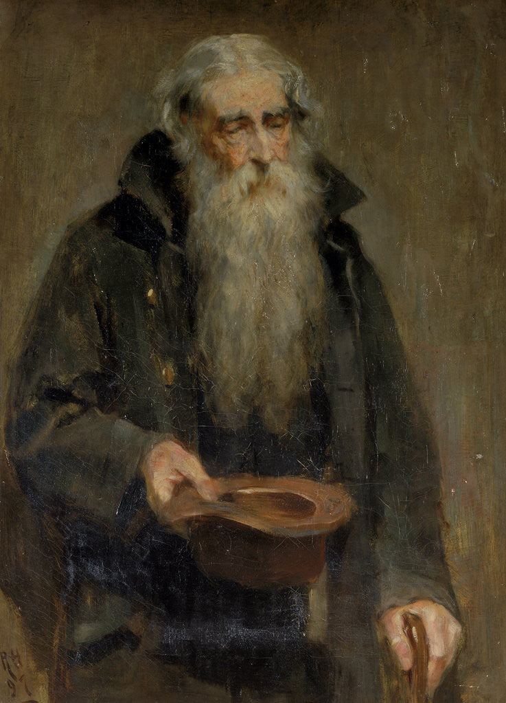 Detail of Blind Beggar by Ralph Hedley