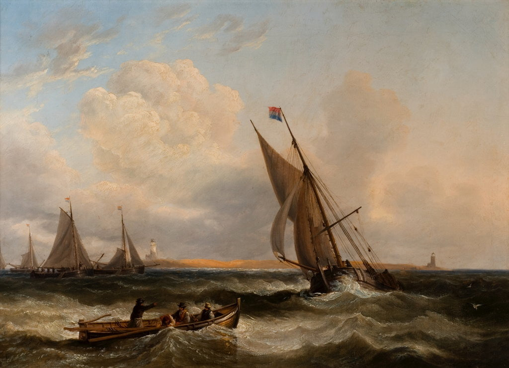 Detail of Seascape by John Wilson Carmichael