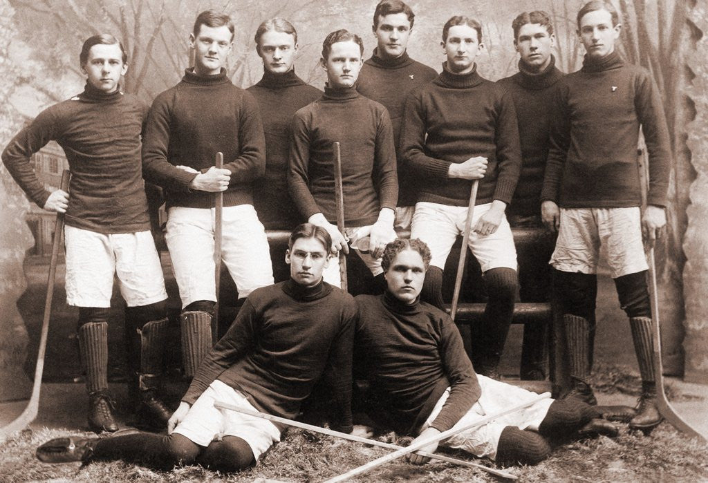 Detail of Hockey Team Posing Together by Anonymous