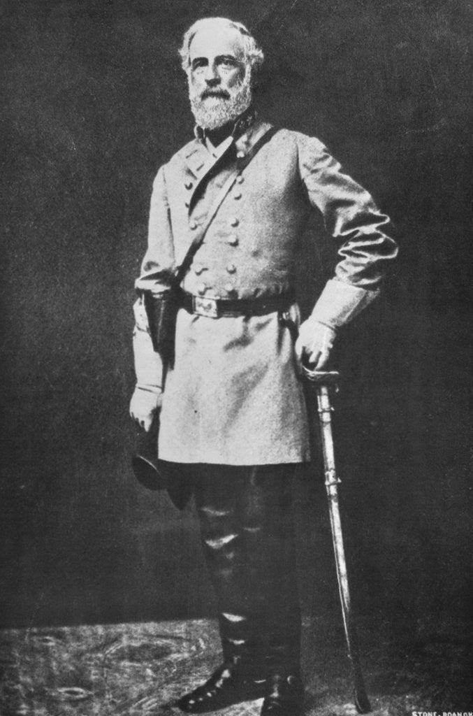 Detail of Portrait of Robert E. Lee by Anonymous