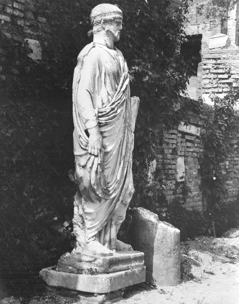 Detail of Sculpture of a Roman Senator by Anonymous