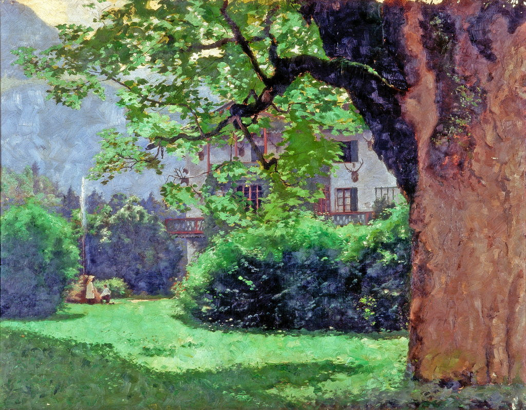 Detail of Garden Scene by Henry Straker