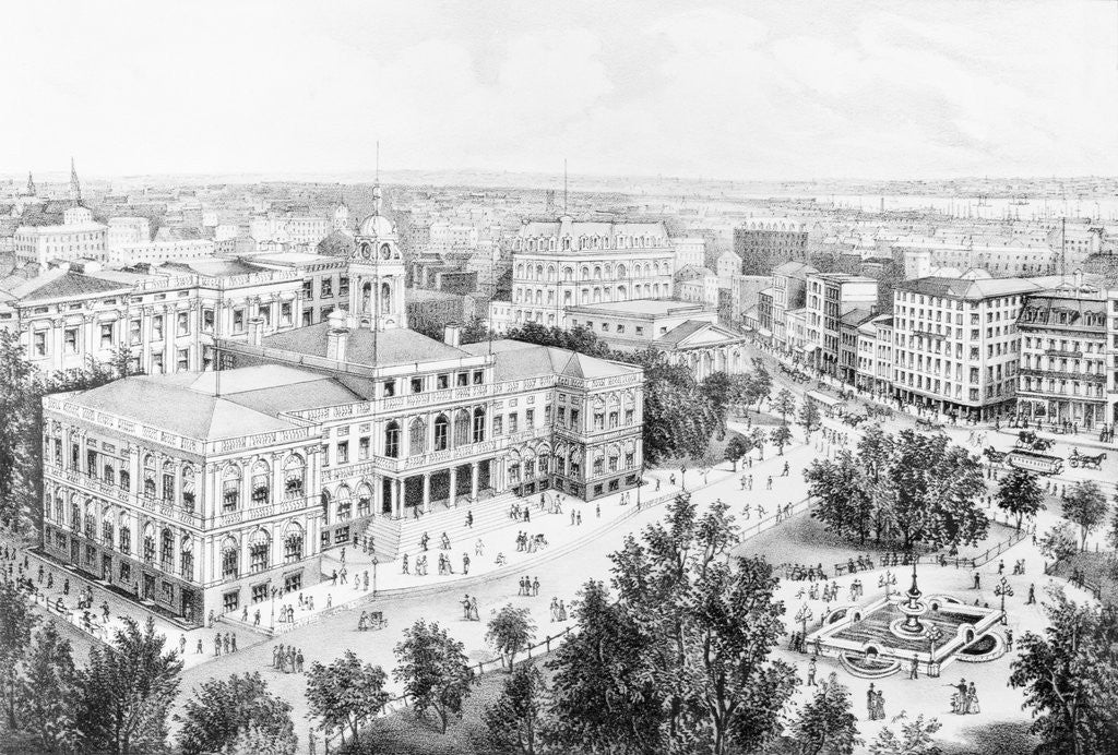 Detail of City Hall Court House by Anonymous