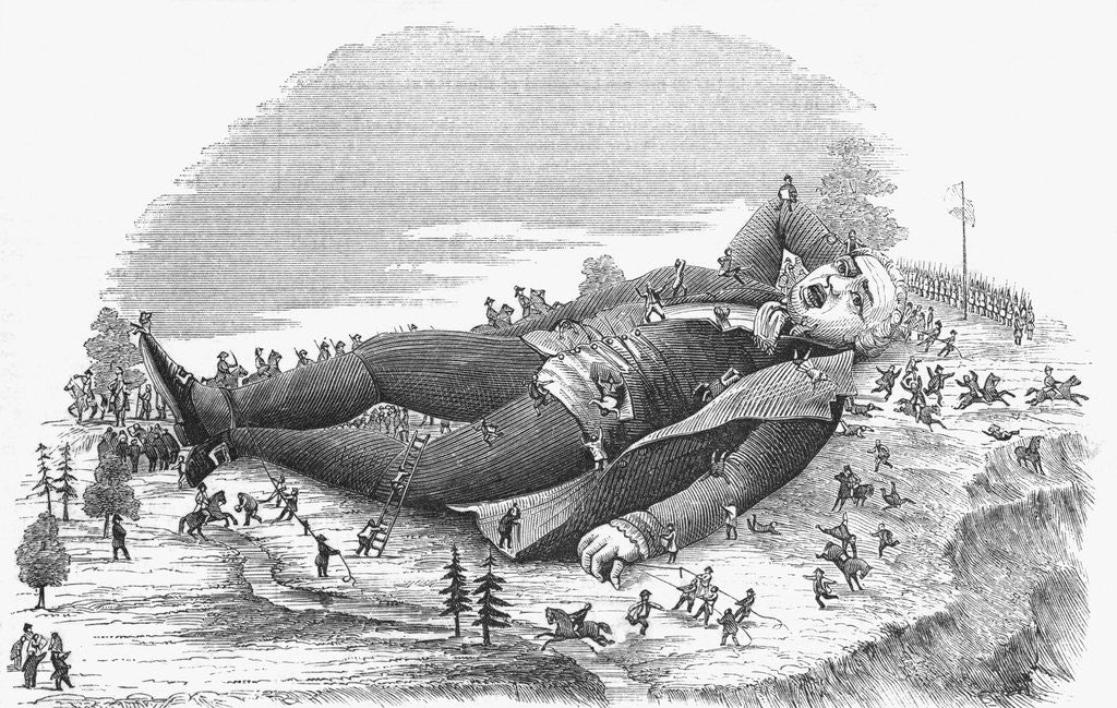 Detail of Gulliver Tied Down by Lilliputians