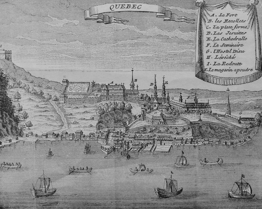Detail of City of Quebec by Anonymous