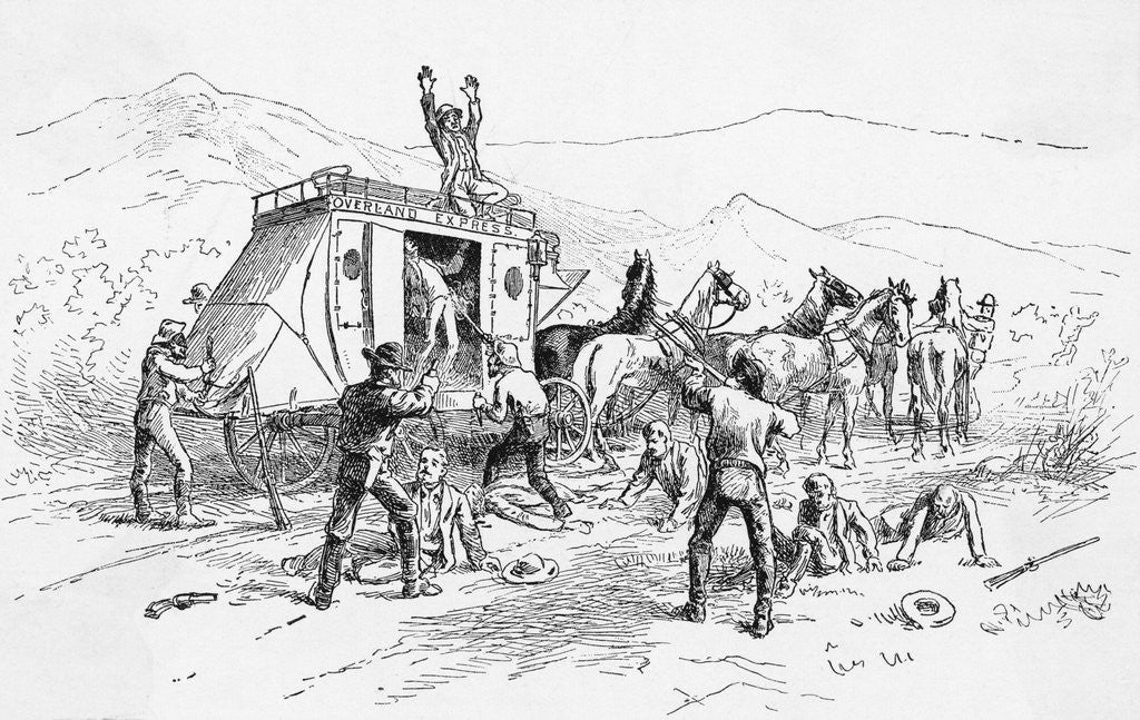 Detail of Criminals Robbing Mail Truck by Anonymous